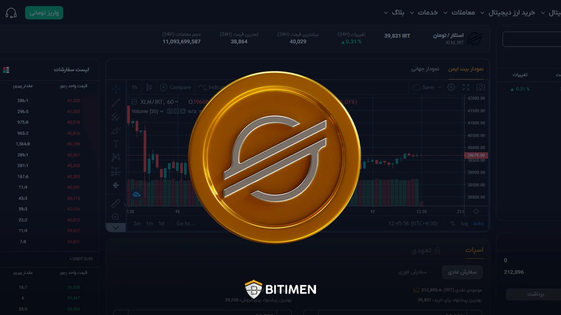 مراحل فروش استلار در صرافی بیت ایمن